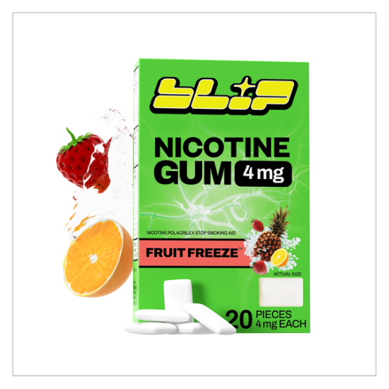 Picture of Blip Fruit Freeze Nicotine Gum Quit Smoking Aid 20ct 4mg