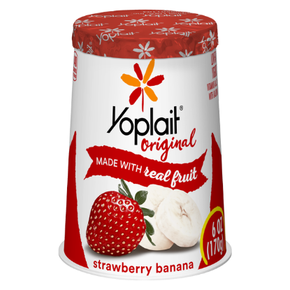 Picture of Yoplait Original Strawberry Banana Yogurt - 6oz
