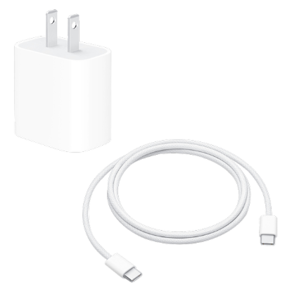 Picture of Apple 20W USB-C Power Adapter with USB-C Woven Charge Cable 1m