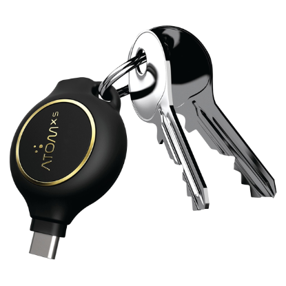 Picture of Atom 2+ Hours USB-C E-Charger Key Chain Black