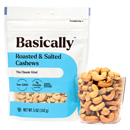 Picture of Basically Roasted & Salted Cashews 5oz