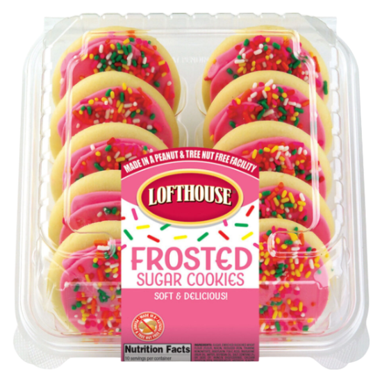 Picture of Lofthouse Pink Frosted Sugar Cookies - 10ct