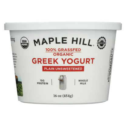 Picture of Maple Hill Creamery Organic Grass-Fed Plain Greek Yogurt - 16oz