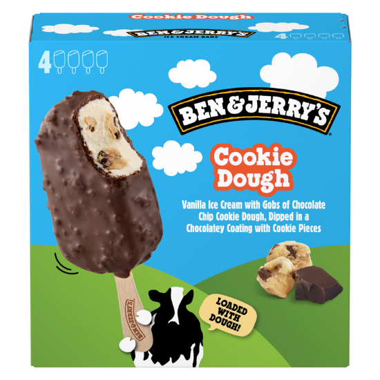Picture of Ben & Jerry's Cookie Dough Ice Cream Bars 4ct
