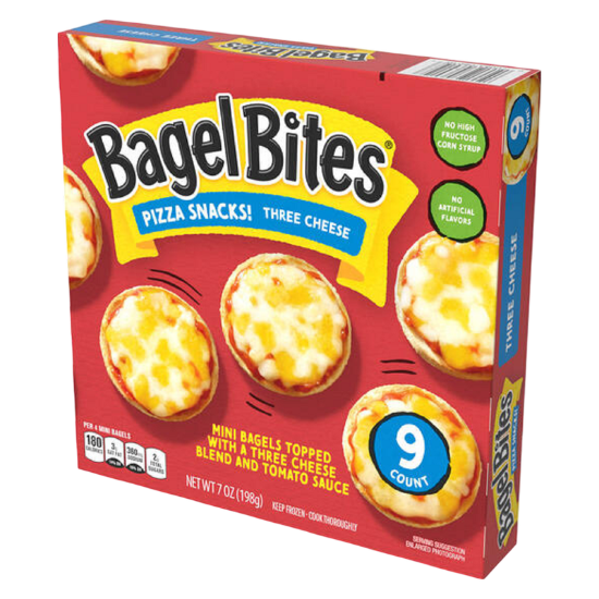 Picture of Bagel Bites Frozen Three Cheese Pizza Snacks 9ct 7oz