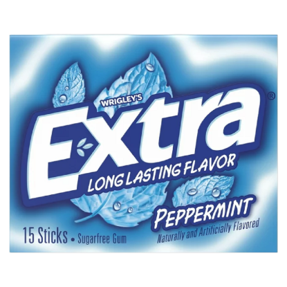 Picture of Extra Peppermint Sugar Free Chewing Gum, 15-Stick