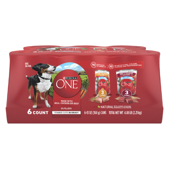 Picture of Purina ONE Chicken and Beef Tender Cuts in Gravy Variety Pack 6ct
