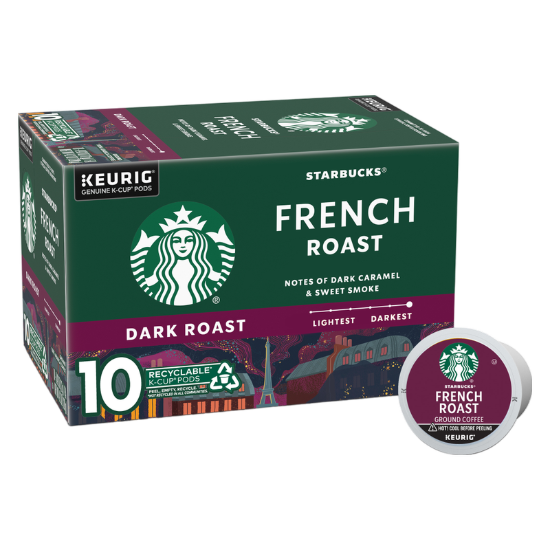 Picture of Starbucks K-Cup French Roast Coffee 4.2oz 10ct