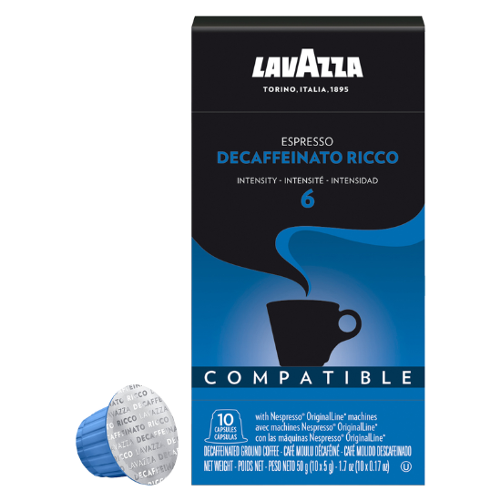 Picture of Lavazza Nespresso Coffee Original Line Compatible Capsules Leggero Lungo 10ct