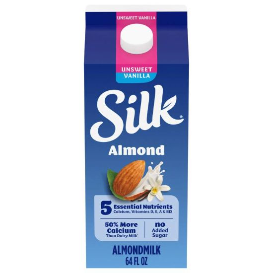 Picture of Silk Unsweetened Vanilla Almond Milk 1/2 Gallon