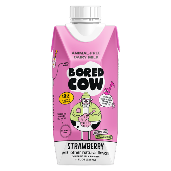 Picture of Bored Cow Animal-free Dairy Milk Strawberry 11oz Ctn