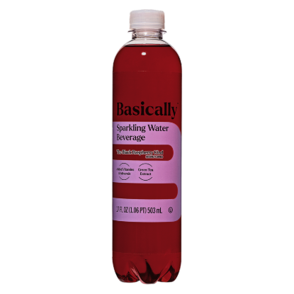 Picture of Basically Black Raspberry Sparkling Water 17oz