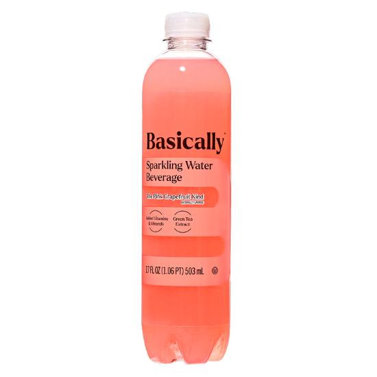 Picture of Basically Pink Grapefruit Sparkling Water 17oz