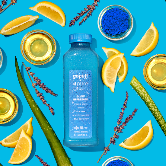 Picture of Gopuff x Pure Green Glow Juice Refresher 16 oz