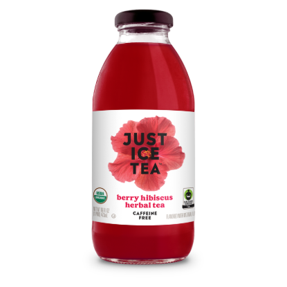 Picture of Just Ice Tea Berry Hibiscus Herbal Tea 16oz Glass Bottle
