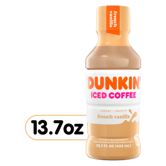 Picture of Dunkin' French Vanilla Iced Coffee 13.7oz Btl