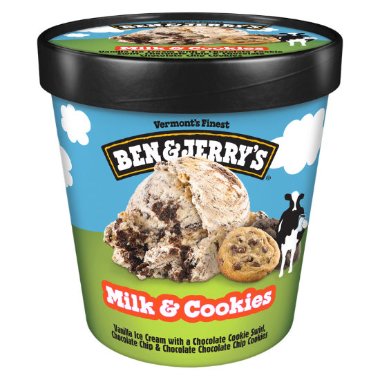 Picture of Ben & Jerry's Milk & Cookies Ice Cream Pint