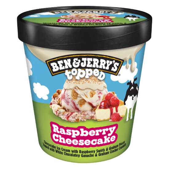Picture of Ben & Jerry's Raspberry Cheesecake Ice Cream Pint