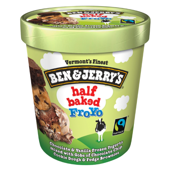 Picture of Ben & Jerry's Half Baked Fro-Yo Frozen Yogurt 16oz