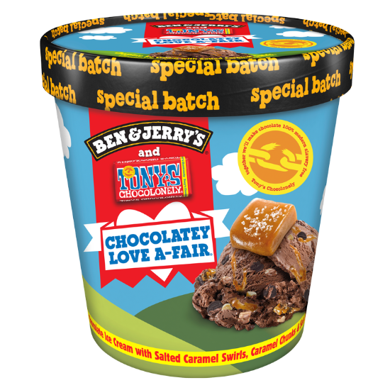 Picture of Ben & Jerry's Tony Chocolonely Chocolatey Love-a-Fair Ice Cream Pint