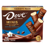 Picture of DOVE Vanilla & Chocolate Ice Cream Mini Milk Chocolate Ice Cream Bars , 10ct