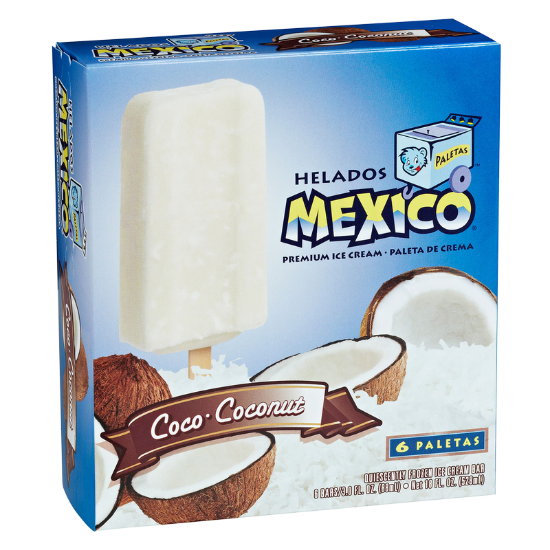 Picture of Helados Mexico Coconut Cream Ice Cream Bar 6ct 18oz
