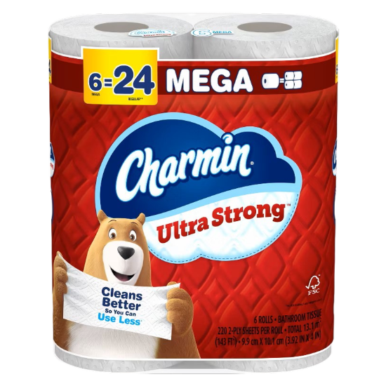 Picture of Charmin 6ct Ultra Strong Toilet Paper Mega Rolls