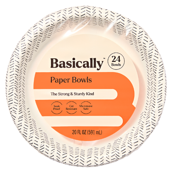 Picture of Basically 24ct Strong & Sturdy Paper Bowls 20oz