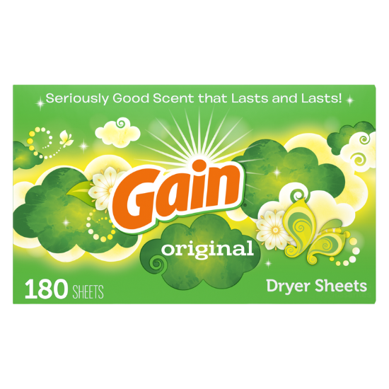 Picture of Gain Fabric Softener Dryer Sheets, Original Scent 180ct