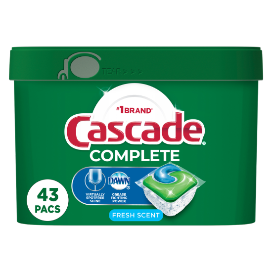 Picture of Cascade Complete Pods ActionPacs Dishwasher Detergent Fresh 43ct