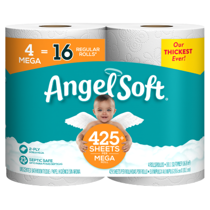 Picture of Angel Soft Mega Roll Bath Tissue 4ct