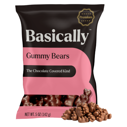 Picture of Basically Chocolate Covered Gummy Bears, 5oz