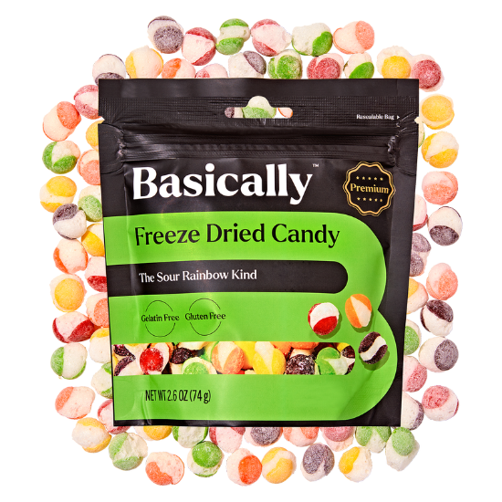 Picture of Basically Premium Sour Freeze Dried Candy 2.6oz